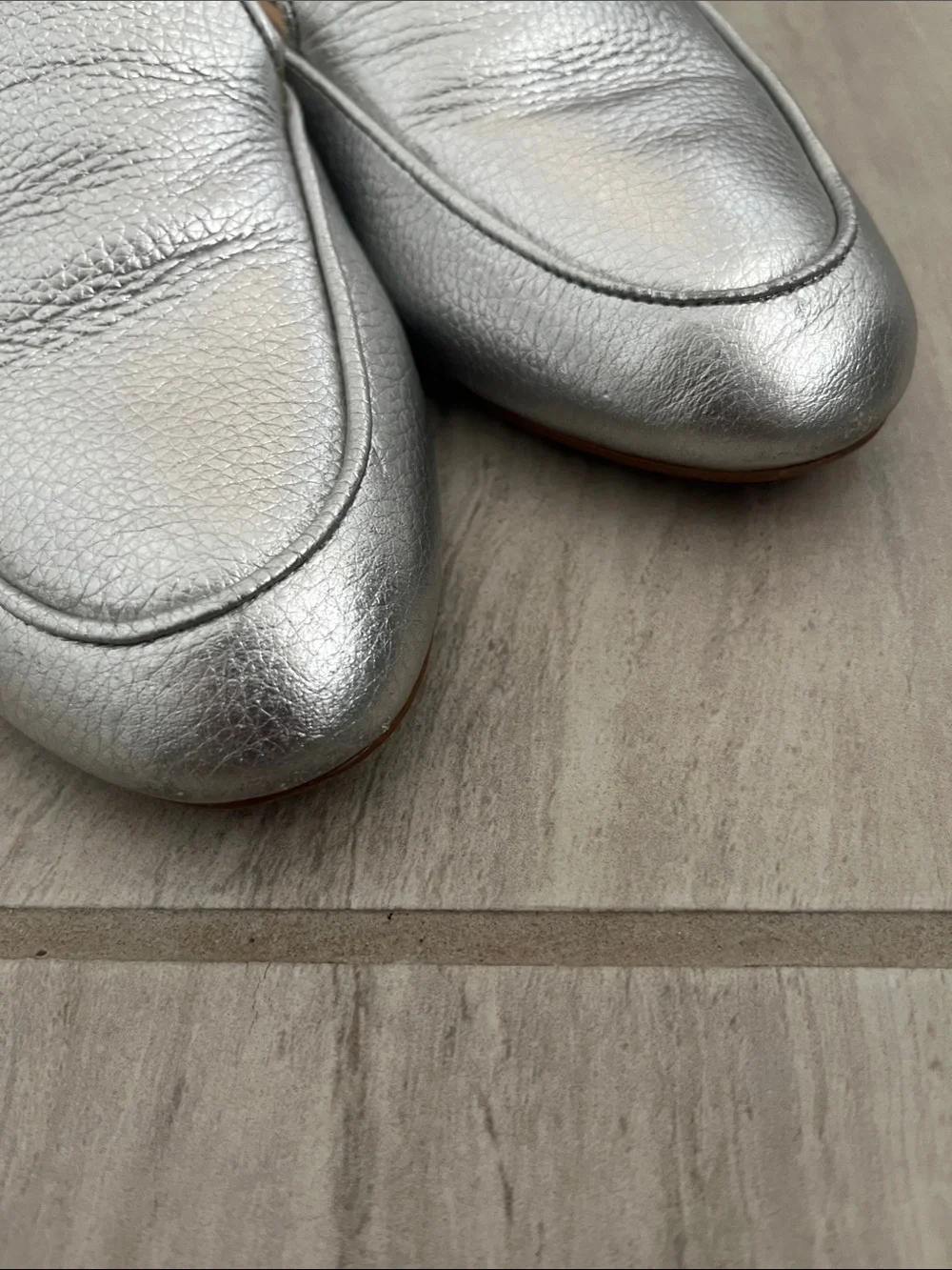 Talbots silver Frannie Mules
